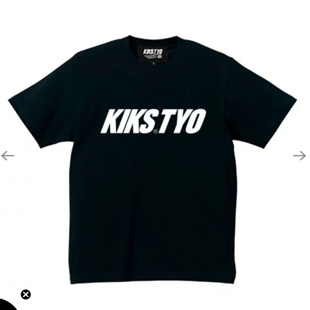 3 for $12 KIKS TYO 100% Cotton Short Sleeve Logo Tee in Black w/White Logo Sz S - Picture 1 of 9
